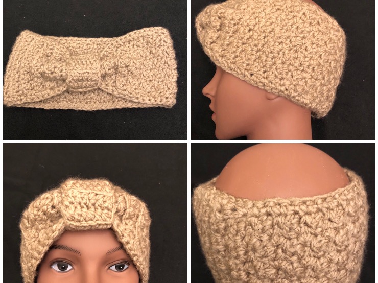1. Beige Headband with knot